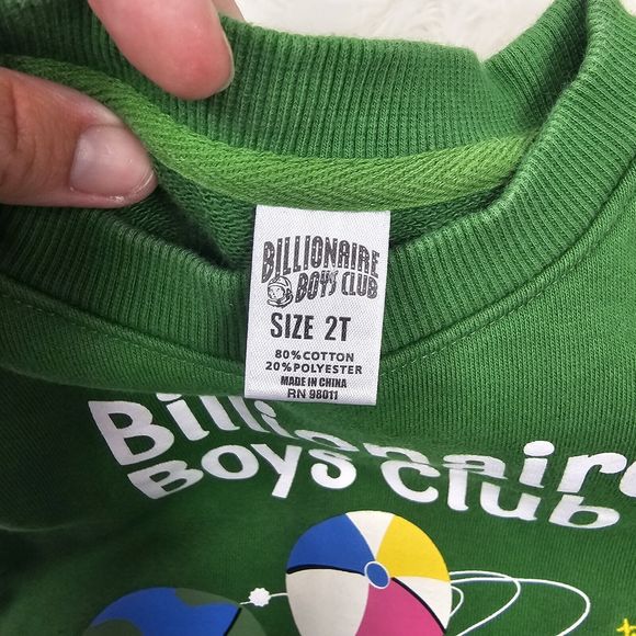 Billionaire Boys Club Green Orange Boys Size 2T Sweatshirt Joggers The Future Is - Picture 7 of 15